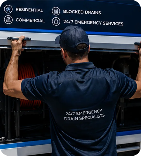 Licensed blocked drain plumber servicing a Kings Park home
